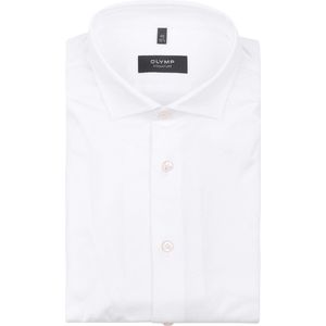 OLYMP - Signature Overhemd Jersey Wit - Heren - Maat 45 - Modern-fit