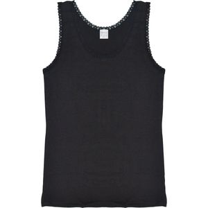 Dames top hemd  2 pack katoen zwart XXL