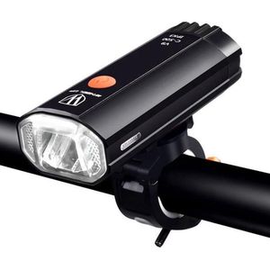 LED-fietsverlichting oplaadbaar (VOORLICHT) - 800 Lumen - voor fietsen, E-steps/scooters en E-bikes
