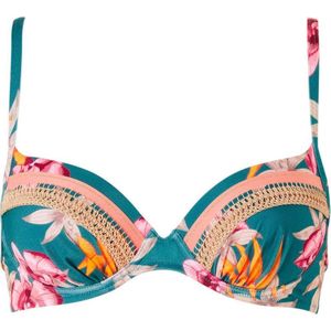 Watercult beugel bikinitop in een all over print blauw - Maat 44E