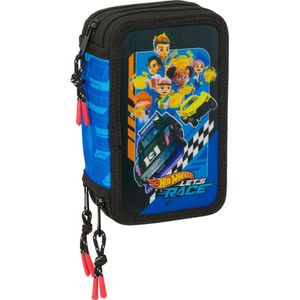 Safta Hot Wheels Gevuld Etui Let's Race - 37 stuks - 19,5 x 12,5 x 5,5 cm - Polyester