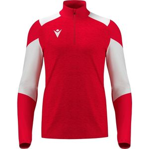Macron Glory Izel Ziptop Heren - Rood / Wit | Maat: S