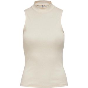 Only ONLNESSA SL HIGHNECK RIB TOP - Cloud Da White