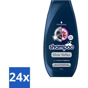 Schwarzkopf - Shampoo - Silver Reflex - Grijs, Wit en Blond haar - 400 ml - Voordeelverpakking - 24 stuks