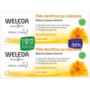 Weleda Calendula Tandpasta Set van 2 x 75 ml