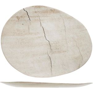 Lithos Oval Plate 27x21.2xh1.6cm