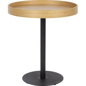 Feliz Lifestyle Yuri Bijzettafel Rond Hout 45x45 cm (S) Eiken - Bruin