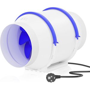 Buisventilator 150mm - Geluidsarme Inline Ventilator voor Badkamer, Kantoor en Groeiruimtes