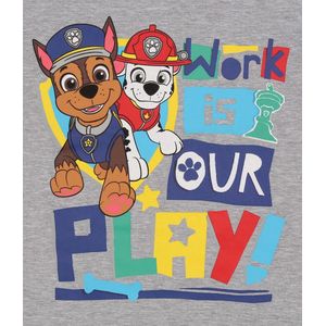 Paw Patrol Jongens, grijs-marineblauwe pyjama met korte broek