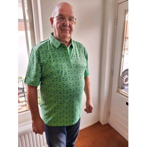 Hajo Polo Groen Blauwe print XXL / Groen / Katoen