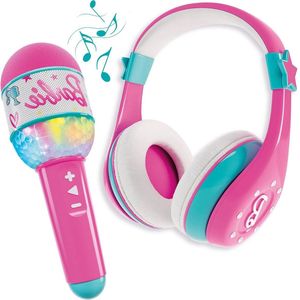 Karaoke set Bluetooth Microfoon Luidspreker Roze Kinderen vanaf 4 jaar Multicolor Licht Effect Smartphone Connectiviteit LISCIANI Barbie Sound