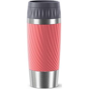 Emsa Travel Mug Easy Twist Isoleerbeker Koraalrood 360ml