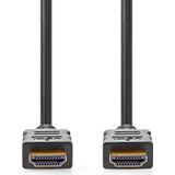Nedis High Speed ​​HDMI-Kabel met Ethernet - HDMI Connector - HDMI Connector - 4K@30Hz - ARC - 10.2 Gbps - 1.50 m - Rond - PVC - Zwart - Envelop