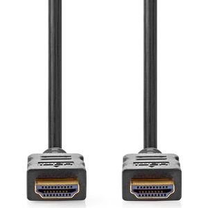 Nedis High Speed ​​HDMI-Kabel met Ethernet - HDMI Connector - HDMI Connector - 4K@30Hz - ARC - 10.2 Gbps - 1.50 m - Rond - PVC - Zwart - Envelop