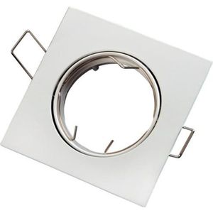 LED line Inbouwspot - Vierkant - Kantelbaar - GU5.3 Fitting - 80x80 mm - Mat Wit