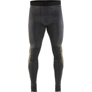 Blaklader Lange onderbroek 100% merino XLIGHT 1844-1734 - Donkergrijs/Geel - XS