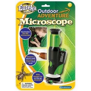Brainstorm Outdoor Adventure Microscope - Draagbare Microscoop -Kindermicroscoop 100X-450X - Microscoop voor kinderen - Laboratorium Educatief Speelgoed voor uw Kind - Kinder microscoop