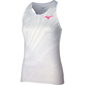 Mizuno Tank Top Charge Printed Dames Wit