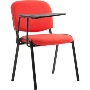 Stoel Renza - Rood - 2 in 1 - Met klaptafel - Voor de klas - Tafelblad - Stof