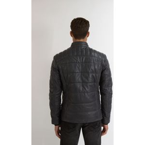 Tønder leren puffer jacket