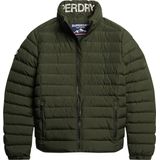 Superdry Fuji Print Padded Jacket Heren Jas - Dark Moss Green - Maat L