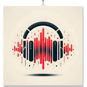 Tegel Met Opdruk | Geschenk | Kunst Op De WC | Muziek Art