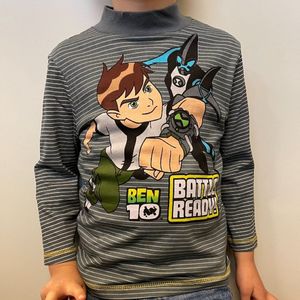 Ben 10 Longsleeve Grijs-Maat 128