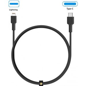 Aukey USB-C to USB Lightning Cable 1.2M (Black) - CB-CL2