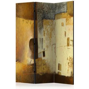 Vouwscherm - Van Goud 135x172cm, gemonteerd geleverd (kamerscherm) dubbelzijdig geprint