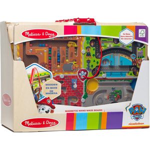 Melissa & Doug PAW Patrol Wooden 4-in-1 Magnetic Wand Maze Board - Houten speelgoed - Reizen Activiteitenblok - 3+ - Cadeau voor jongen of meisje