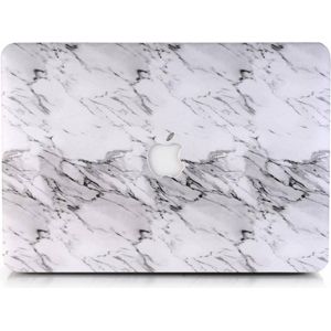Lunso Geschikt voor MacBook Air 11 inch cover hoes - case - Marble Etta
