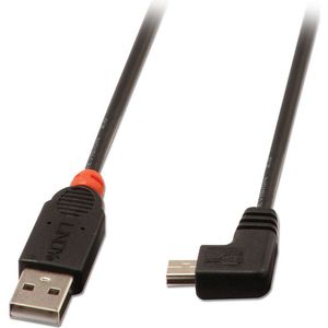 Lindy - USB 2.0 Kabel Typ A / Mini-B 90°gewinkelt 0,5m