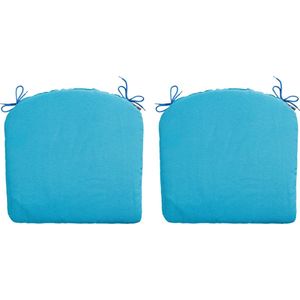 Madison Zitkussen Panama - Aqua - 46x48 - Blauw - 2 Stuks