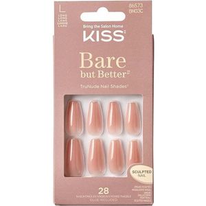 Kiss Plaknagels Bare But Better Nails - Kunstnagels - Plaknagels Zelfklevende - Nepnagels - Nude Glow