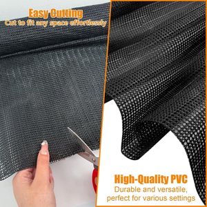 Zeynomax - Antislipmat voor tapijt | Zwarte antislip onderlegger 15 x 2 m | Tapijtstopper glijbescherming | PVC-tapijt | Laden & planken | Voorkomt verschuiven.