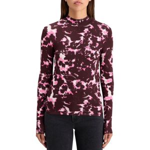 Scotch & Soda AOP PRINTED LONG SLEEVE T-SHIRT Dames T-Shirt - Maat M