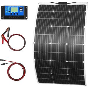 Zonnepanelen Compleet Pakket - Plug & Play met Stekker - Zonnepaneel Plat Dak - ( Amount of W )