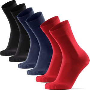 DANISH ENDURANCE Klassieke Bamboe Viscose Heren & Dames Sokken - 6-paar - Superzacht - Meerkleurig - Maat 35-38