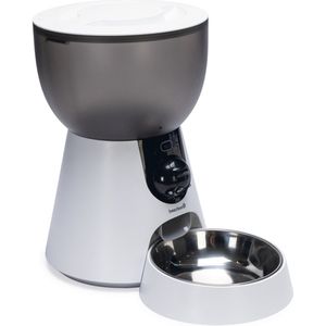 Beeztees - Smart Automatische Voerbak - Wit - RVS - 4 Liter Inhoud