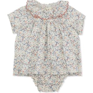 Konges Sløjd - Romper Blouse Bitsy - Rompertjes - Rose Hip Blue 9-12 mnd