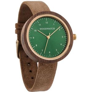 De officiële WoodWatch | Bergen Beige | Houten horloge dames