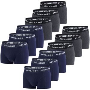 Jack & Jones Heren Boxershorts JACJEANS TRUNKS 12 PACK 12 Pack Veelkleurig XXL