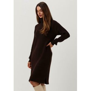 Minus Ava Knit Turtleneck Dress Jurken Dames - Rok - Jurk - Bruin - Maat XL