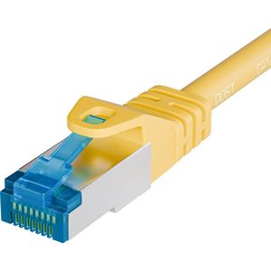 Qost - CAT6A 10G internetkabel - LSZH / UTP - 10 Gbps / 500 MHz - RJ45 Connectoren - Patchkabel / Netwerkkabel - 0.5 meter - Geel