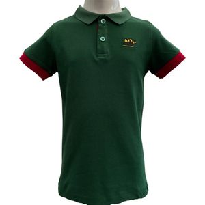 KAET - Polo - T-shirt- Jongens - (164/170) -Groen-Rood