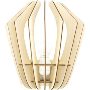 Bomerango Wall Spin houten muurlamp small - met wit koordset