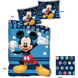 Disney dekbedovertrek Mickey Mouse junior 140 X 200 cm katoen blauw