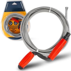 Zylo® Rioolontstopper - Ontstoppingsveer - Rioolveer - Rood - 24cm x 18cm x 5cm