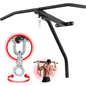 Physionics - Pull -up bar met bokszak - Wandbevestiging - 2 in 1 - Maximale belasting 100 kg - Spierversterking - Fitnessapparatuur - Boksen - Optrekstang