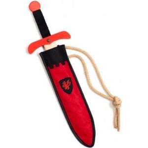 Kalid Medieval Toys - Zwaard Camelot 50 cm met Schede Rood - Carnaval - Ridders